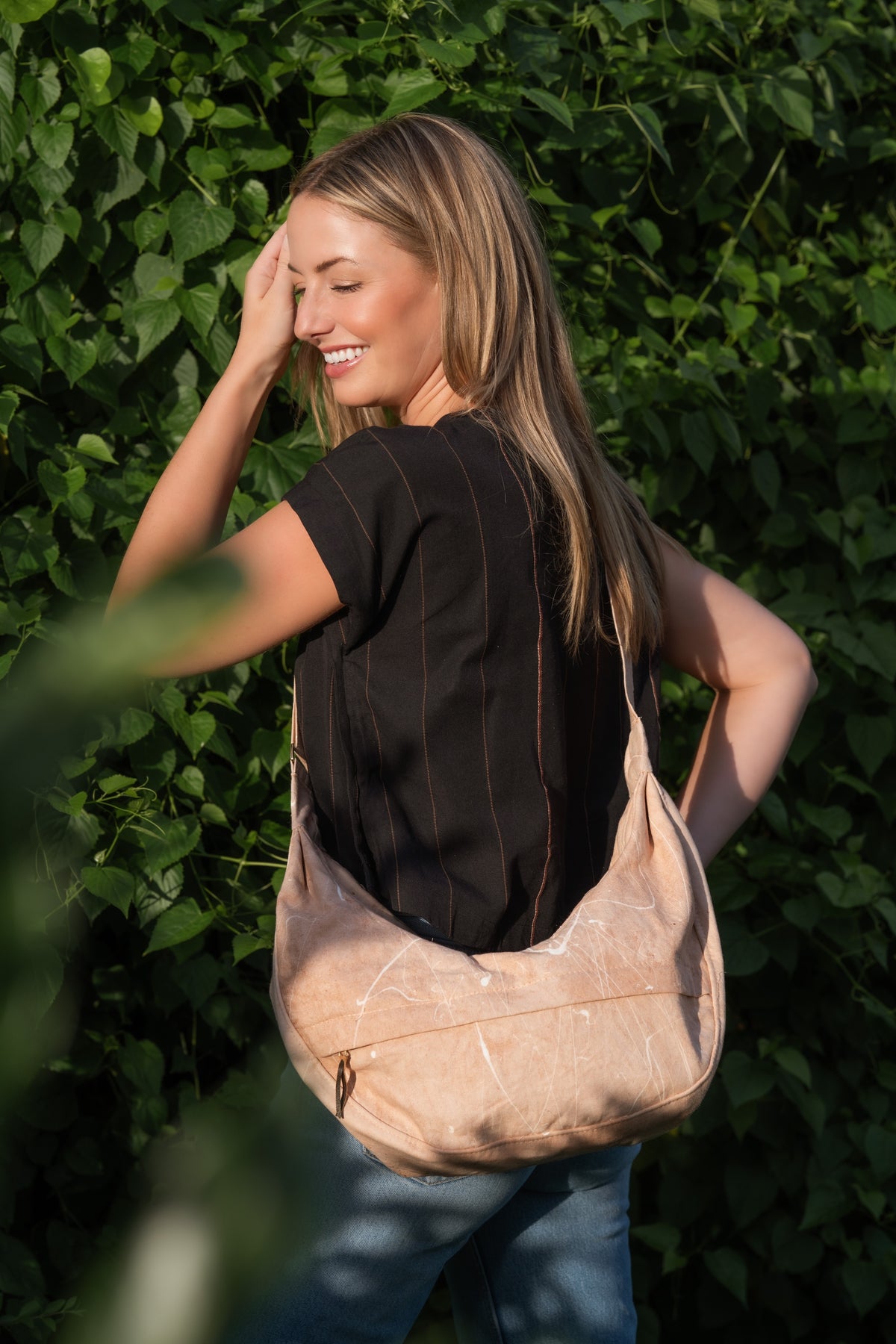 Avocado Dyed Lainey Slouchy Bag