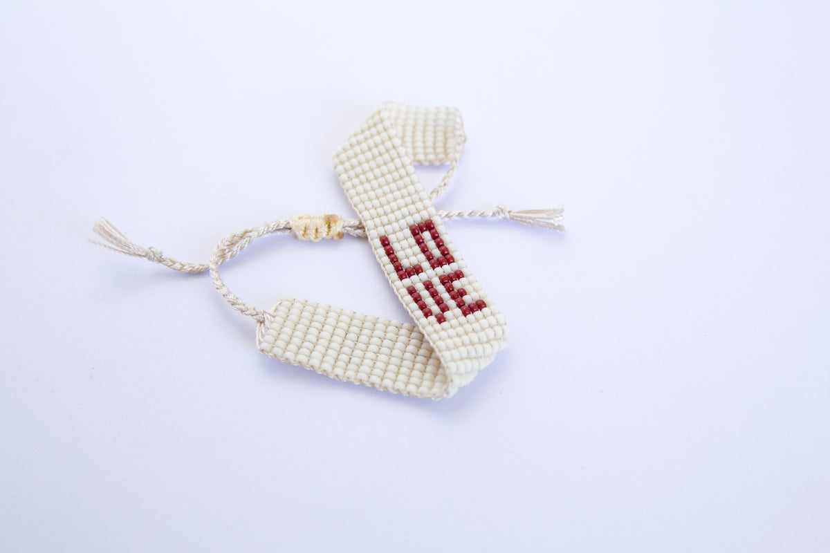 Hand Beaded Love Bracelet
