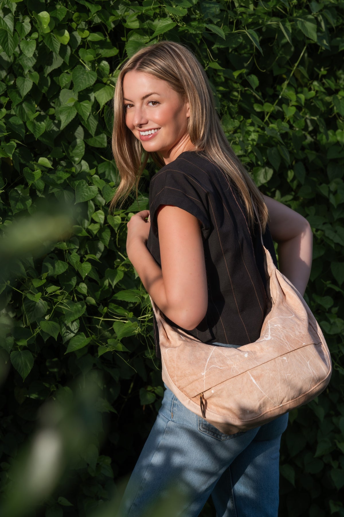 Avocado Dyed Lainey Slouchy Bag