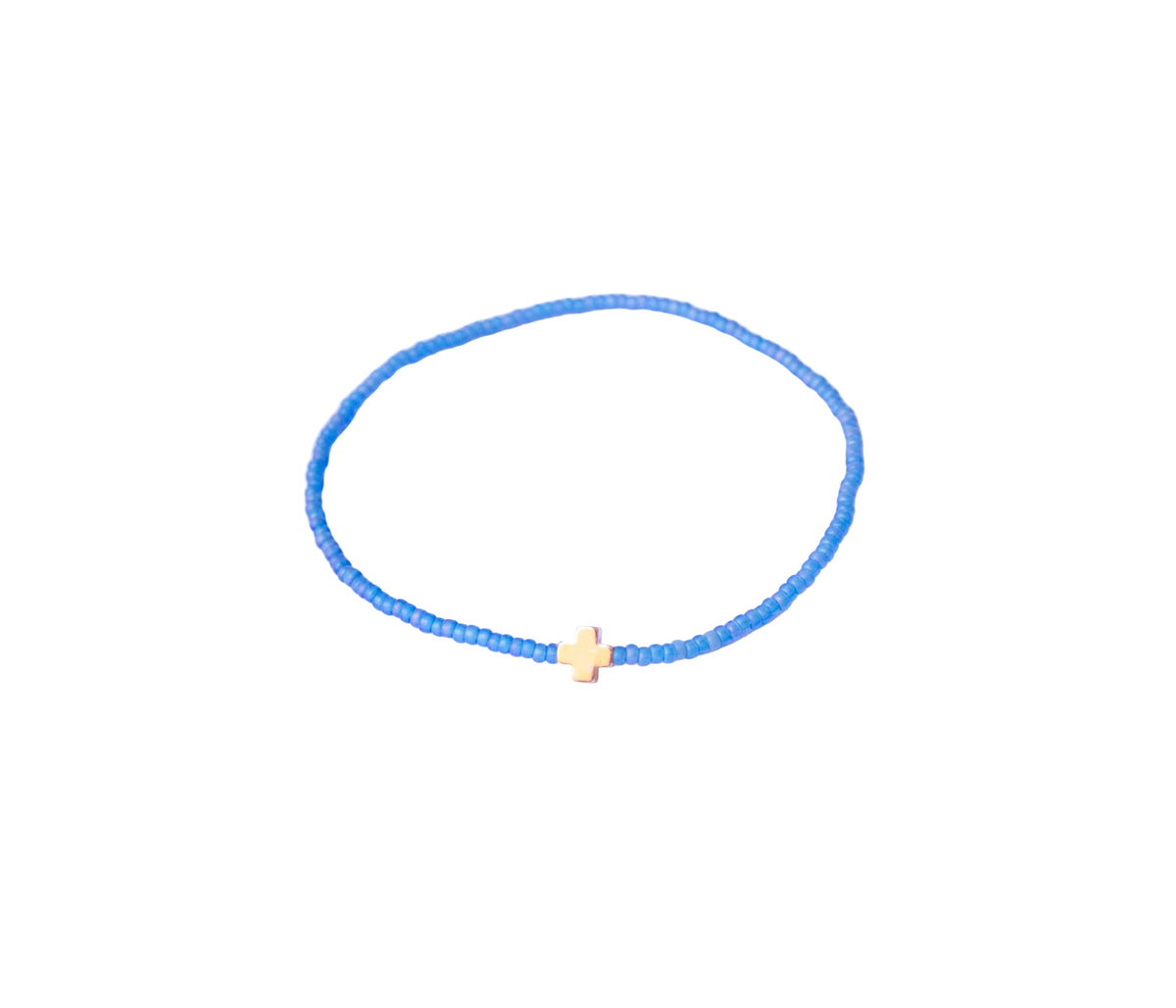 Breaded Cross Bracelet