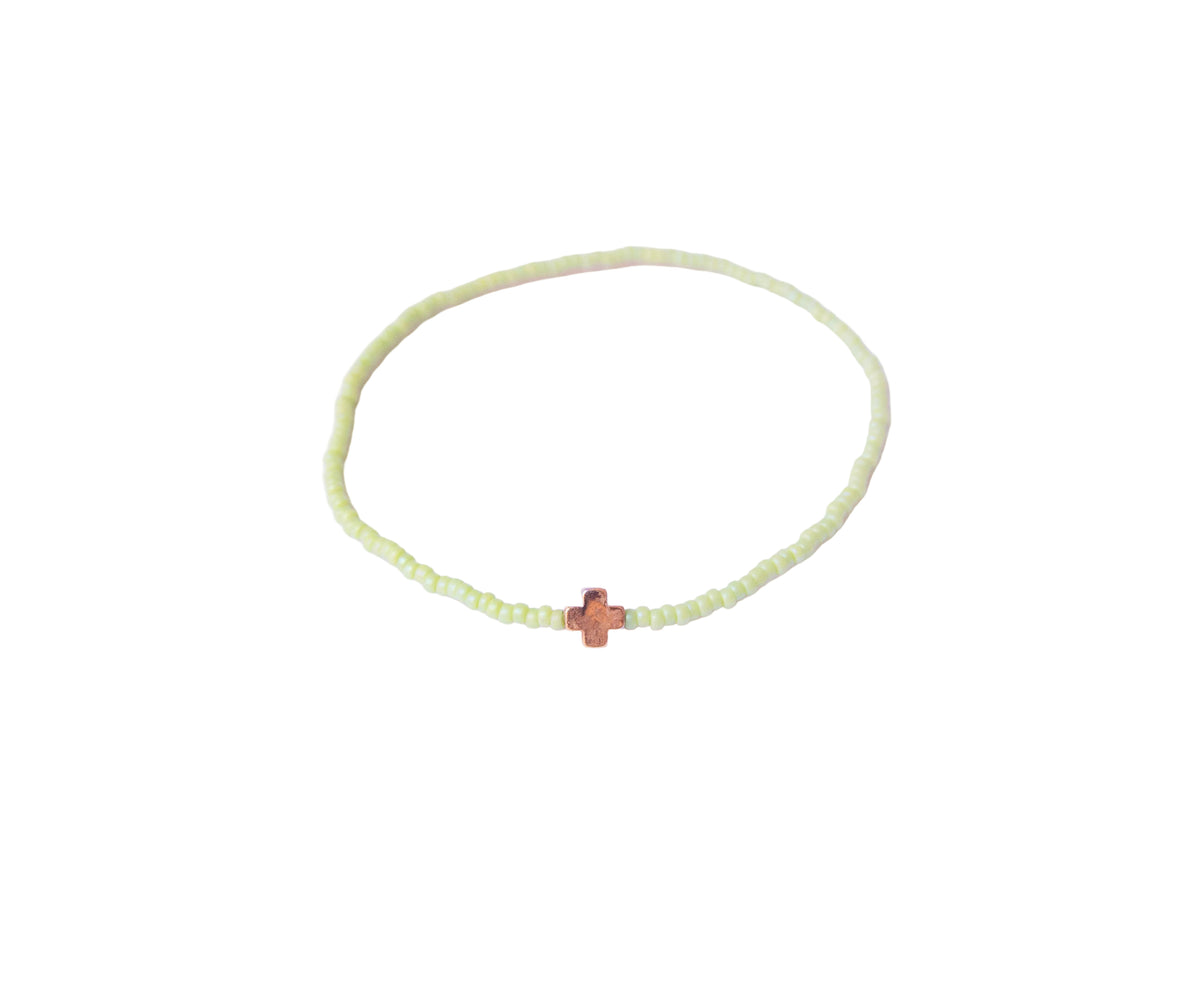 Breaded Cross Bracelet