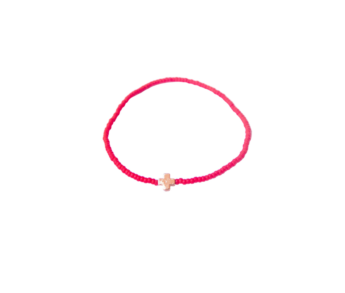 Breaded Cross Bracelet