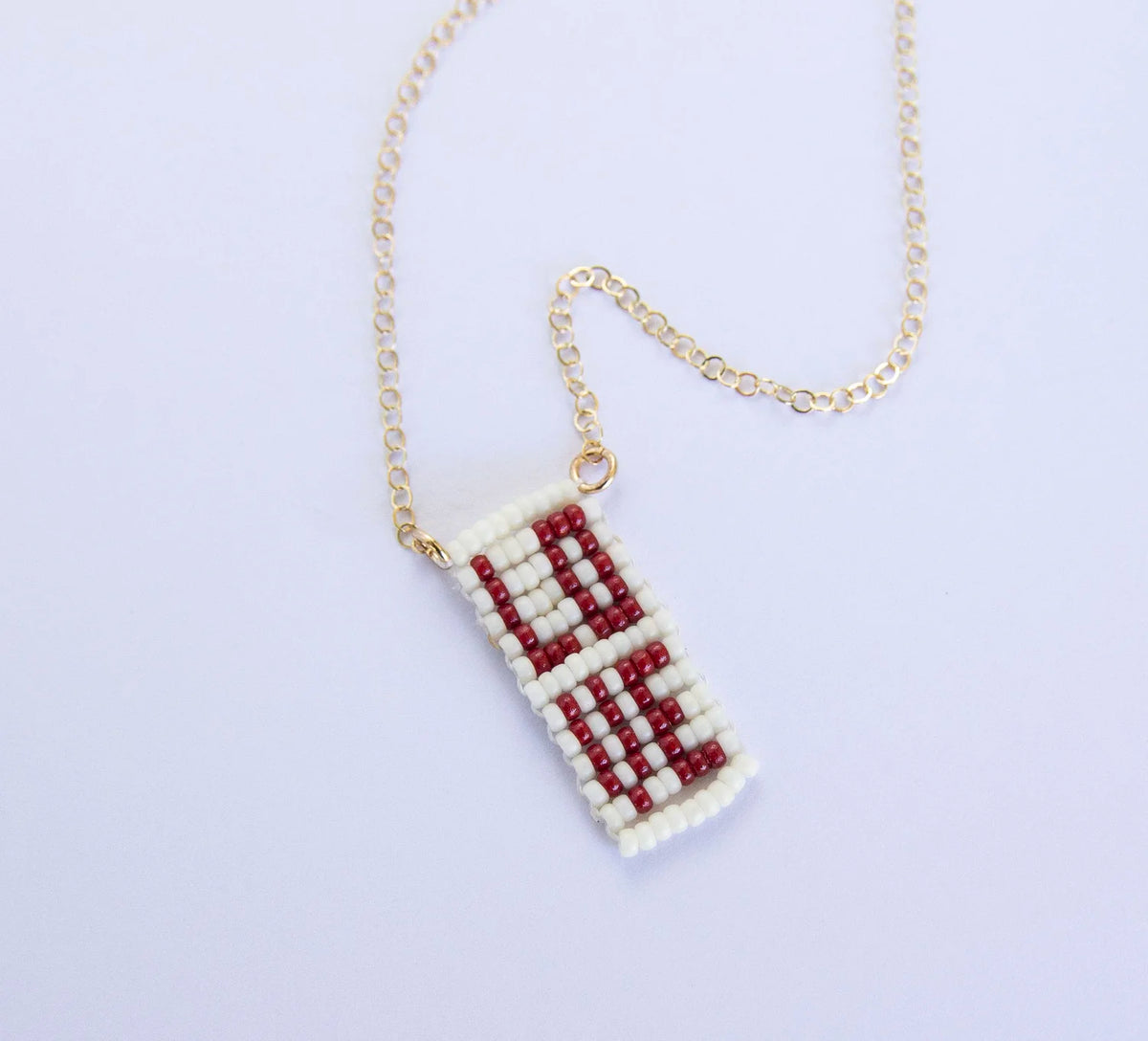 Hand Beaded Love Necklace
