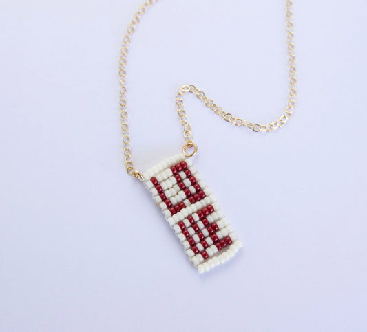 Hand Beaded Love Necklace