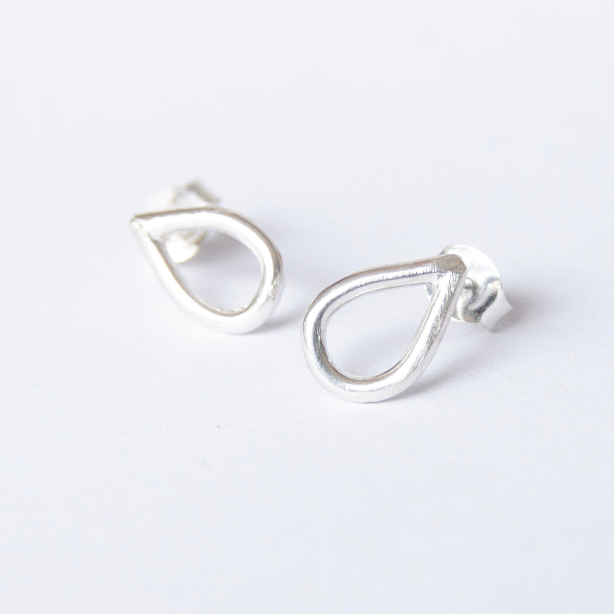 Sterling Silver Tear Drop Studs